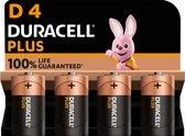 Pile D (mono) Duracell Plus-D K4 Alcaline 1.5 V 4 pc(s)