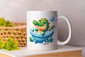 Mok Crocodrile Relaxing - Cute - Gift - Cadeau - Adorable - CutiePie - Sweet - Lovely - Pretty - Schattig - Lief - Mooi - animals