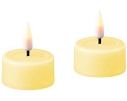 Deluxe Homeart Led Tealight 2 stuks Licht Geel