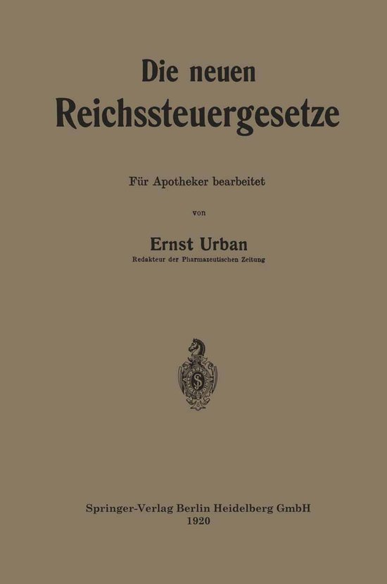 Die neuen Reichssteuergesetze - cover