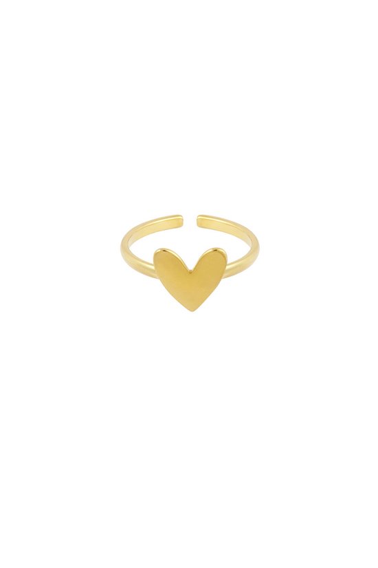 Bijoutheek Ring (Sieraad) Hart (One Size) Goud