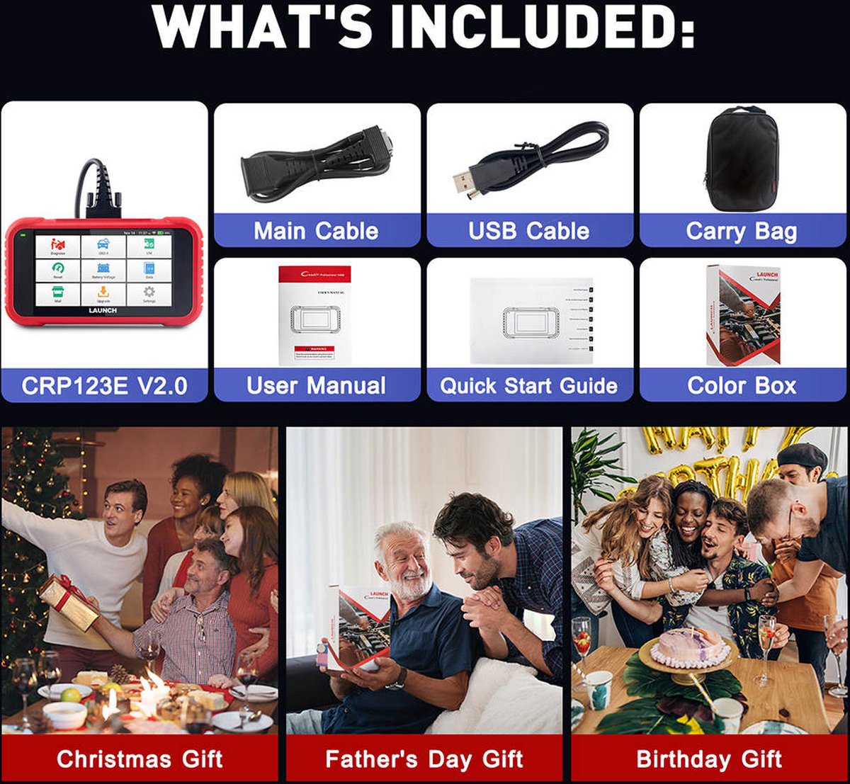 Launch Creader CRP123E V2.0 - Uitleesapparaat - OBD2 scanner thumbnail 5