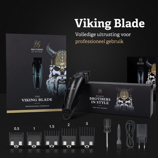Tondeuse Mannen Pro – Tondeuse Hoofdhaar - Tondeuses Cheveux – Baardtrimmer - Hair Clipper – Haartondeuse – Haartrimmer – Kappersset - Brothers in Style