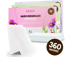 Proefpakket Wasstrips ECO 360 Wasbeurten in 3 Geuren Milieuvriendelijke Wasmiddeldoekjes Wasvellen Wasmiddel Voordeelverpakking incl. wasverzachter wasdoekje