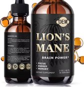 Lion's Mane - Premium kwaliteit - Versterkt Geheugen en Concentratie - Vermindert Stress en Angst - Lions Mane - 100% Natuurlijk - Vloeibaar - Goede Slaap -
