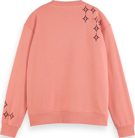 Scotch Soda EMBROIDERED RELAXED FIT SWEATSHIRT Dames Trui Maat S bol