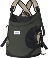 Front Facing Pet Backpack - Kat & Kleine Hond Rugzak- Dieren Reistas - Transporttas - Draagtas - tot 8.5kg - Donker Grijs