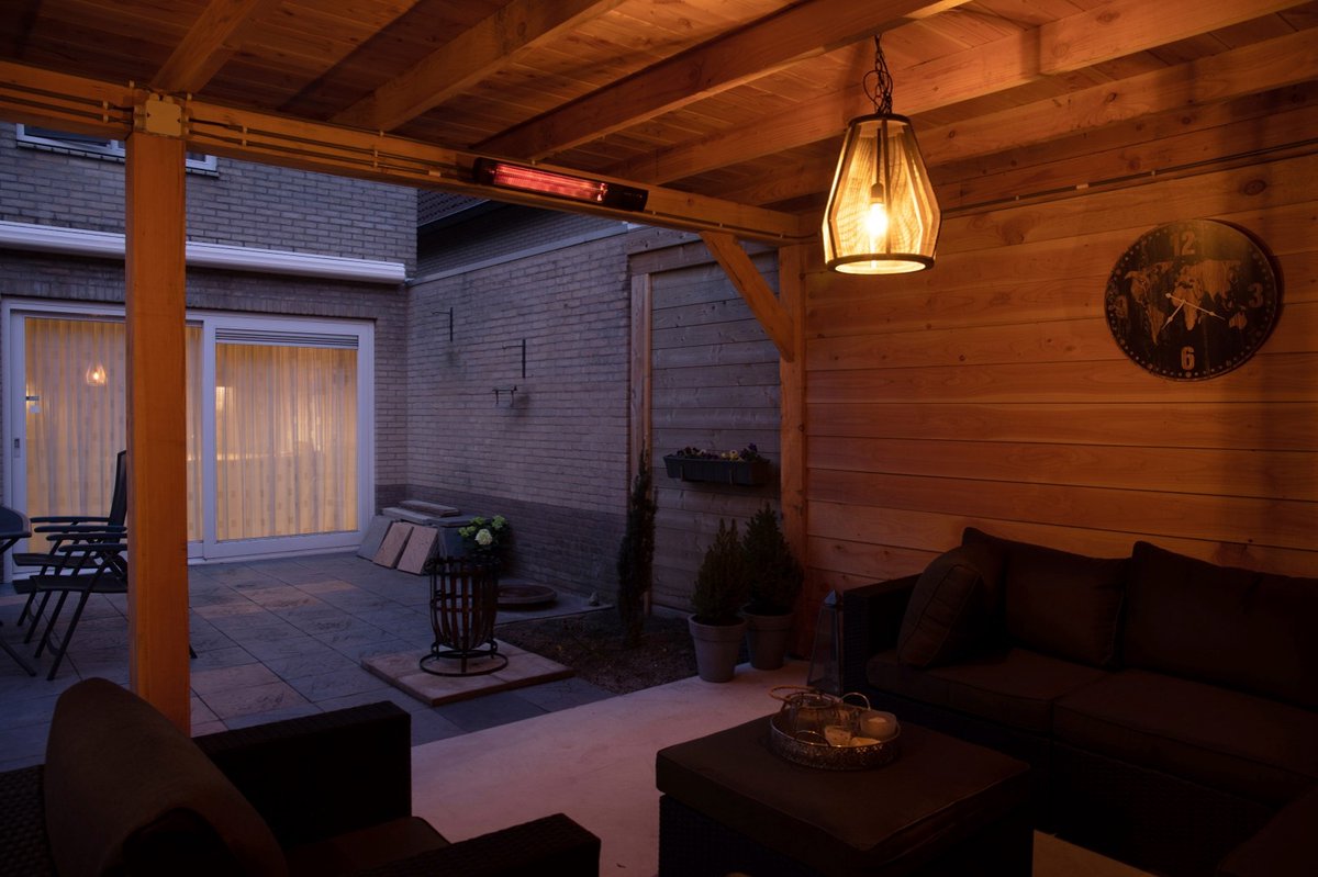 Sunred Dark 2000 W - Wall-mounted Patio Heater - Black + Cover