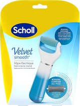 Scholl Velvet Smooth elektrische eeltverwijderaar Express blauw (met zeemineralen rol voor nauwkeurige resultaten, 1 apparaat incl. reserverol)