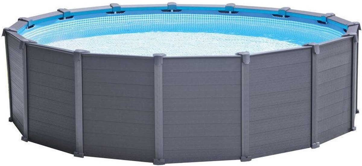 Intex Graphite Gray Panel kit piscine - Ø 478 x 124 cm