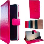 Apple iPhone 12 Pro Max Pink Wallet / Book Case / Book Case / Phone Case / Case iPhone 12 Pro Max avec compartiment pour cartes, argent et poche photo