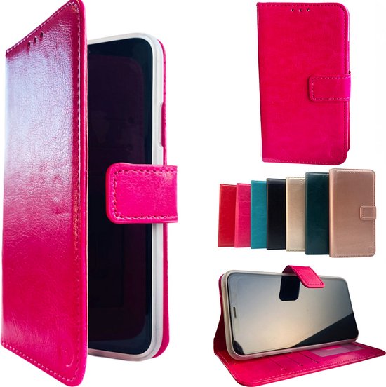 Samsung S10 Lite Pink Wallet / Book Case / Book Case / Phone Case / Case Samsung S10 Lite avec compartiment pour cartes, argent et compartiment photo