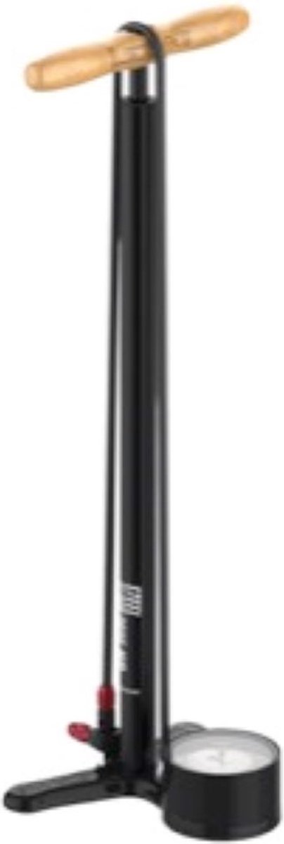 Lezyne ABS 1 PRO Fietspomp - Vloerpomp met Drukmeter - Max. druk 220 PSI - Met Handvat - Zwart