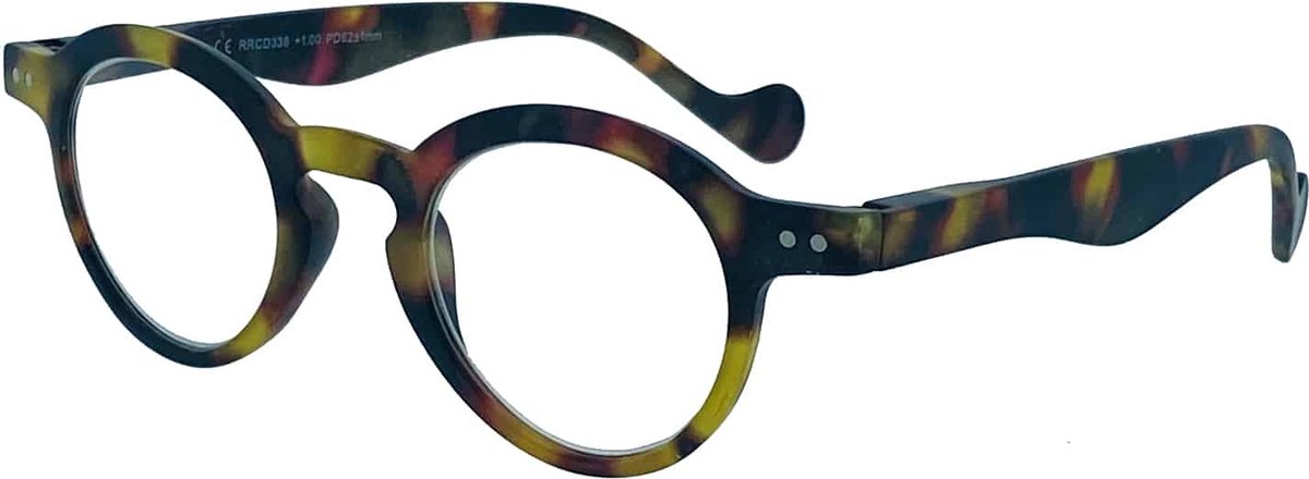 Noci Eyewear RRCD336 leesbril Morris +3.00 - Mat tortoise - incl. opbergzakje