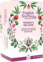 English Tea Shop - Women's Wellness - gamme de thés bien-être bio - 20 sachets de thé