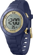 Ice Watch ICE digit - Dark blue gold 021618 Horloge - Siliconen - Blauw - Ø 32 mm