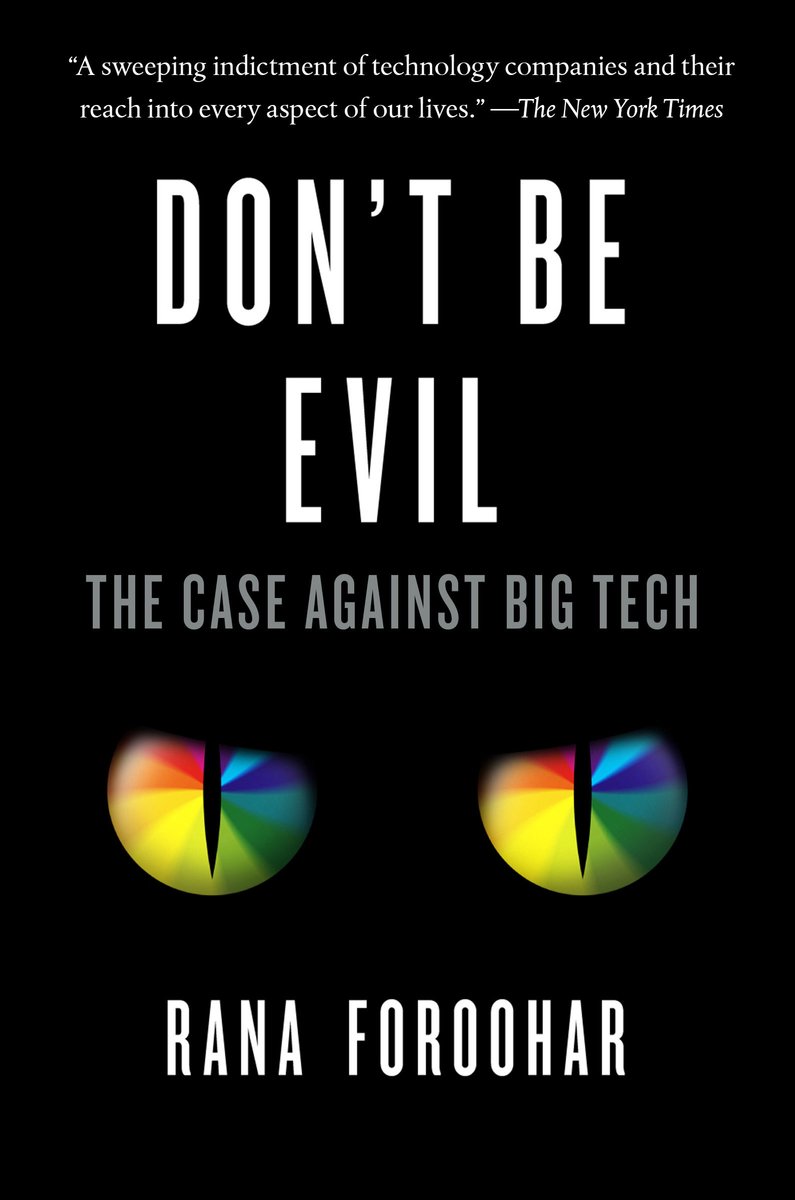 Omslag van Don't Be Evil: The Case Against Big Tech