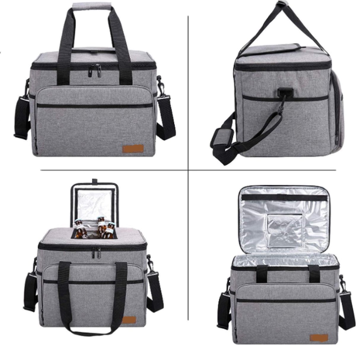 Geïsoleerde picknickmandtas - 30L opvouwbare campingkoeler - thermische doos voor