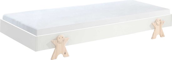 Vipack - Kinderbed Modulo Smiley stapelbaar - 90x200 - Wit