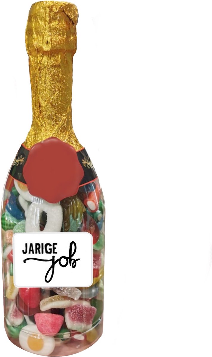 Candy Freaks champagne fles - snoep cadeau voor verjaardag - 700 gram