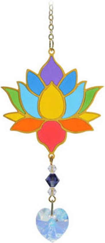 Sun Catcher Hanger Kleurrijk Esdoornblad Ontwerp Faux Kristal Decoratie Creëer Sfeer Venster Lichtvanger kopen vanaf een prijs van 1.95