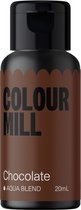 Colour Mill Aqua Blend Voedingskleurstof op Waterbasis - Chocolate - 20 ml