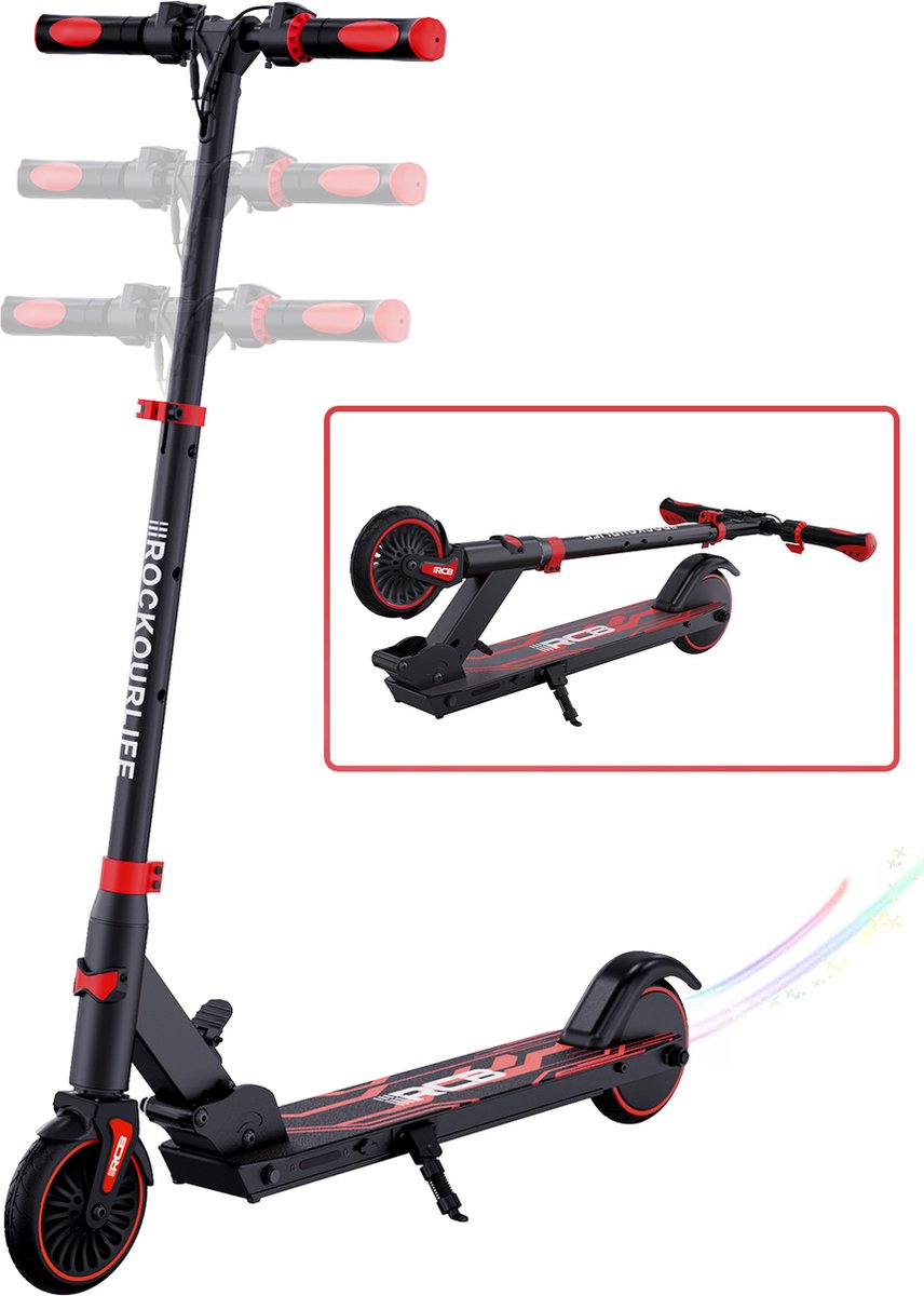 Elektrische Step Kinderen - Kinderstep Inklapbaar- 250w - Max. 20km/u - 5.5" Wielen - Rood