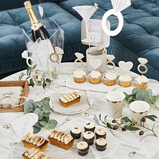 Topper à boissons - Bagues en diamant