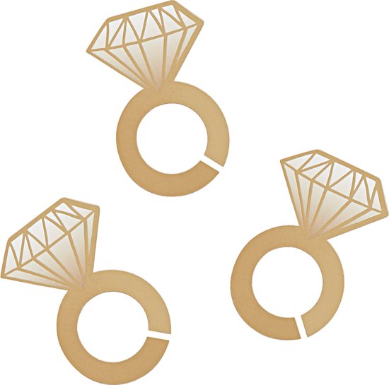 Topper à boissons - Bagues en diamant