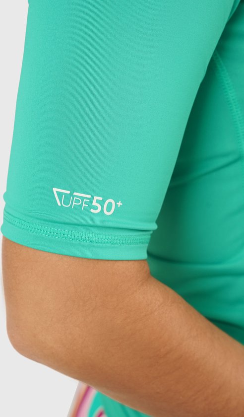 Dames Rash Guard UPF 50 Zonbescherming Korte/Lange Mouwen T-shirts Lichtgewicht Sneldrogend SPF UV Zwemshirt, Cyaan, L