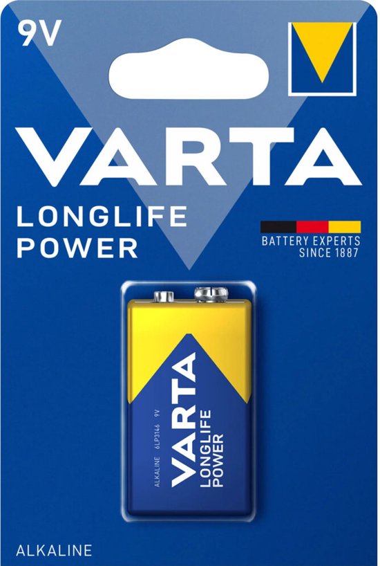 Piles alcalines Varta Longlife Max Power 9 V - 12 x - Pack économique