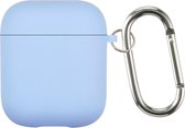 Case geschikt voor Airpods 1 / 2 beschermhoes - Hoesje geschikt voor Airpods 1 / 2 siliconen case - Optimale bescherming - Lichtblauw