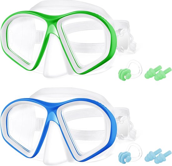 Foto: Snorkelmasker met anti condens duikbril en anti uv zwembril comfortabel snorkelen heldere onderwaterervaring duikaccessoires met verpakking