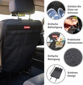Rugleuningbeschermer en organizer, waterdicht en onderhoudsvriendelijk, autostoelbeschermer voor de achterkant van de voorstoelen, auto-organizer voor kinderen (2 stuks)