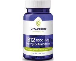 VitaKruid B12 1000 mcg Methylcobalamine - 90 tabletten