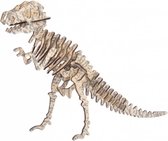Bouwpakket 3D Puzzel Tyrannosaurus van hout- kleur