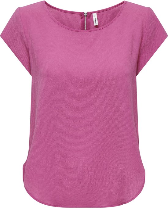 Only T-shirt Onlvic S/s Solid Top Noos PTM 15142784 Framboise Rose Femme Taille - 42