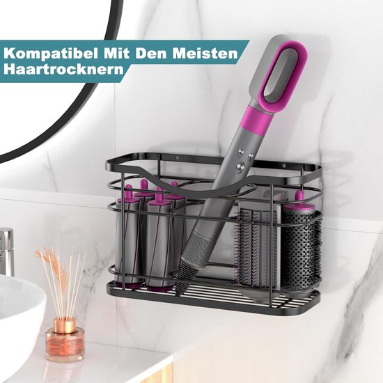 Haardrogerbeugel 2 Stuks Haardrogerhouder Aan De Muur Gemonteerde Stijltang Fohn Haarstandaard Badkamer Organizer Planken Toilet Organisatie~p129971824