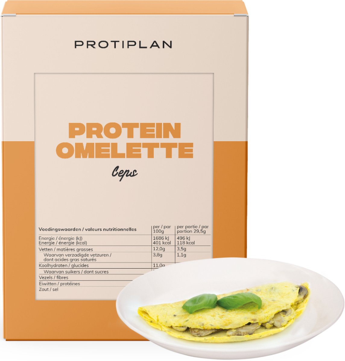 Goedkoopste Protiplan | Omelet Eekhoorntjesbrood | 7 x 29,5 gram | Koolhydraatarm Brood