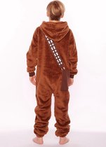 KIMU Costume Onesie Brown Wars Teddy Fleece - ML - Costume Pyjama Marron Costume Déguisement Homme Chewie Star Festival