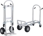 Vevor - Aluminium - Opvouwbare - Rolley - Handtruck - Post Rolley - 1000LBS - 4 in 1 - Chroom