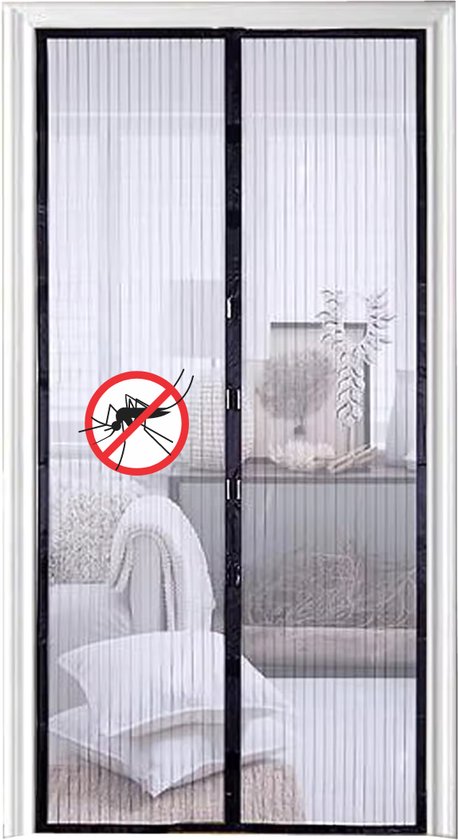 Magnetisch Deurgordijn tegen Muggen - Muggengaas, 90x210 cm
