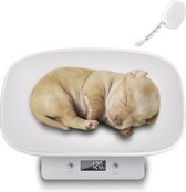 Digitale Huisdierweegschaal voor Kleine Dieren: Babyweegschaal met Nauwkeurigheid van ± 1 Gram - Weegt tot 15 kg met Gram en Ounces - Afneembare Schaal voor Kittens