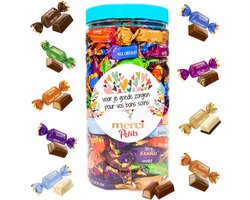 merci Petits chocolade pralines "merci voor je goede zorgen" - chocoladecadeau - 7 smaken - 700g