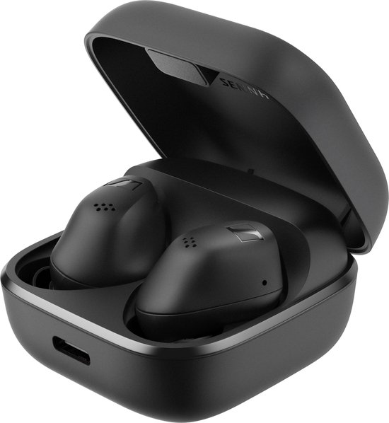 Sennheiser Accentum True Wireless - Draadloze oordopjes met Noise Cancelling - 28u batterij - Snelladen - 4 Microfoons - Zwart