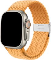 Bracelet en nylon Innerlight® adapté pour Apple Watch - Nylon jaune tissé - 38/40/41 mm - Série 1 2 3 4 5 6 SE 7 8 - Convient pour Apple Watch