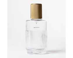 AQUALEX Nova French Gold glazen fles met opdruk BRUIS water - 75 cl - 750 ml - Karaf - Waterkan - Glas