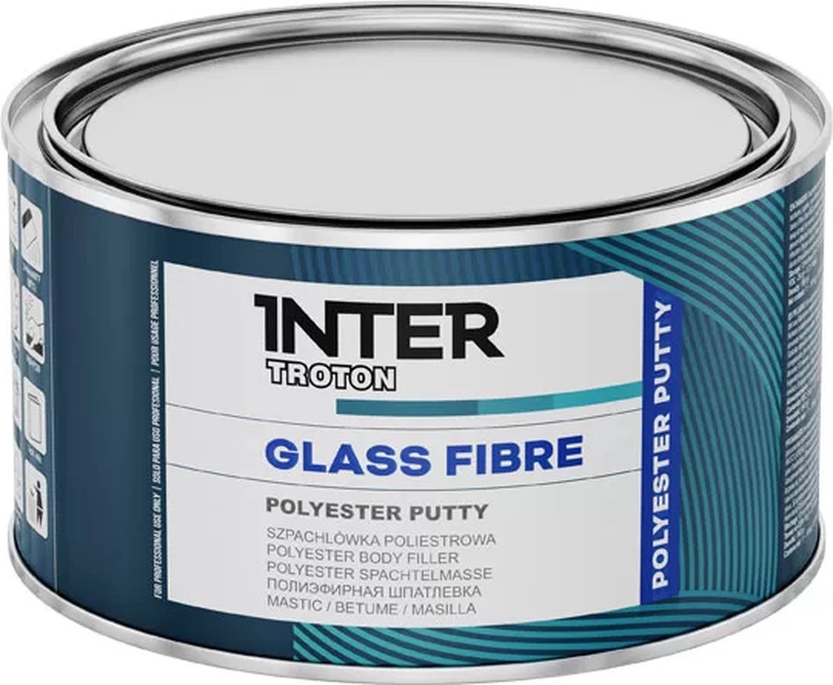 Inter Troton 1.7kg Polyester Glasvezel Plamuur