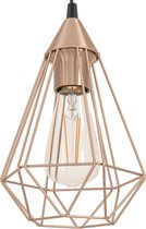 EGLO Vintage Tarbes - Hanglamp/Draadlamp - 1 Lichts - Ø170mm. - Koperkleurig