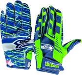 Wilson Adult NFL Stretch Fit Gloves Team Seattle Seahawks